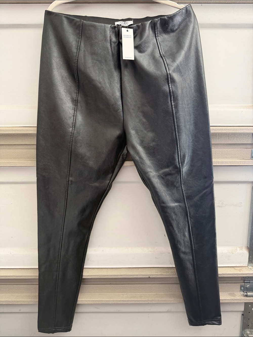 AFRM WOMENS Faux Leather Pants - Black